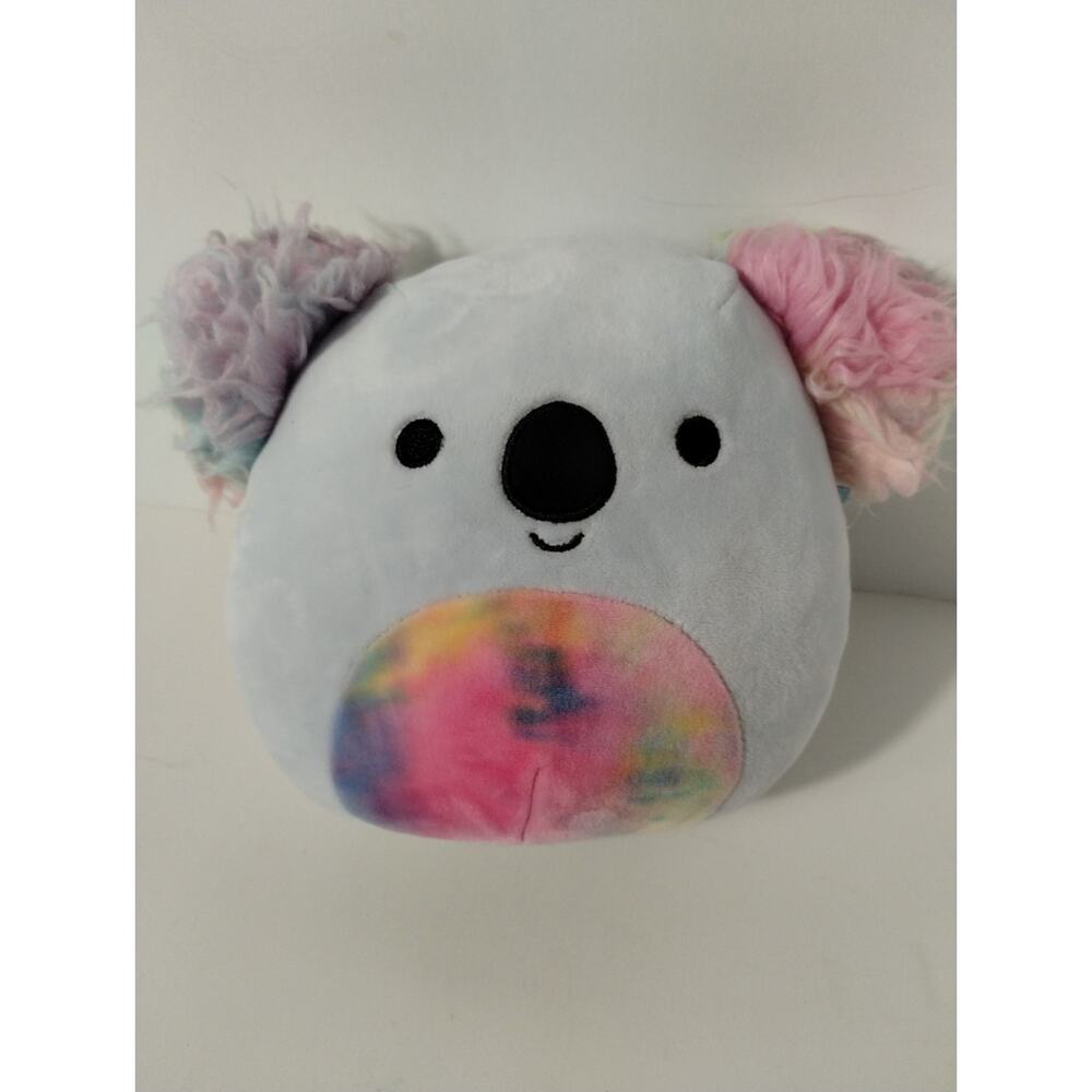 Squishmallows 7” Plush Blue Koala with Rainbow tie Dye Ears Kya